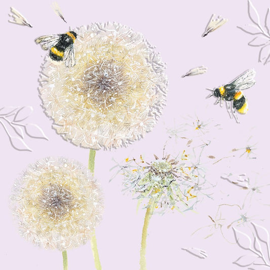 Beautiful Blooms Greetings Card - Dandelion Clocks