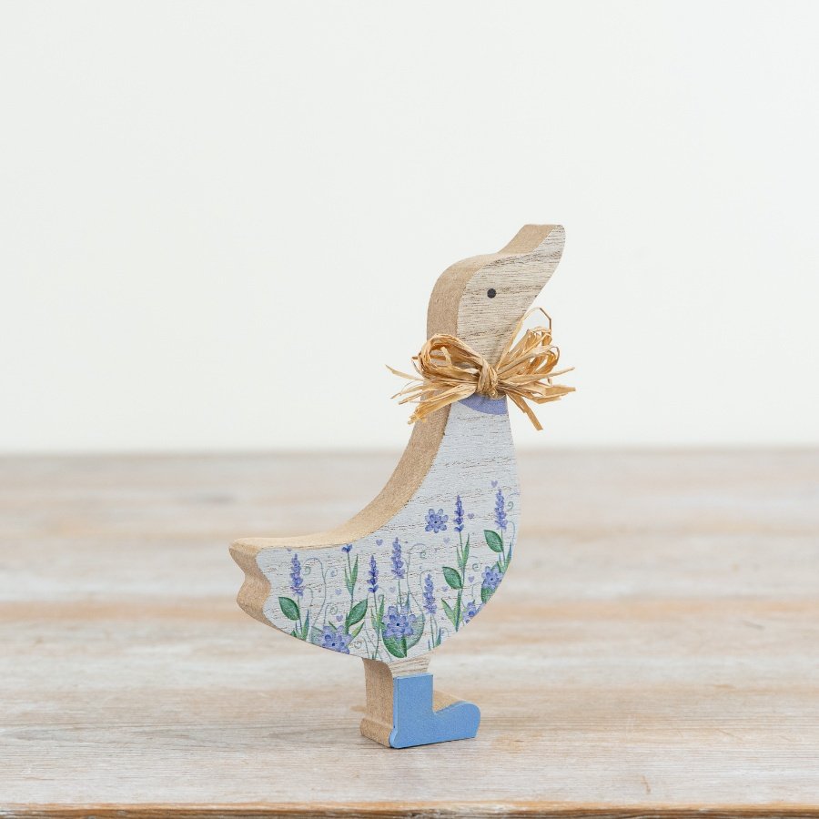 Wooden Flower Design Duck
