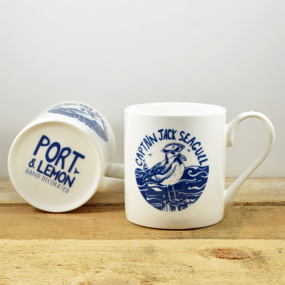 ‘Captain Jack Seagull’ Fine Bone China Mug