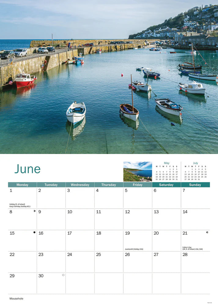 Beauty of Cornwall Calendar, 2026