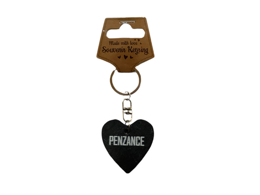Penzance, Slate Heart Keyring