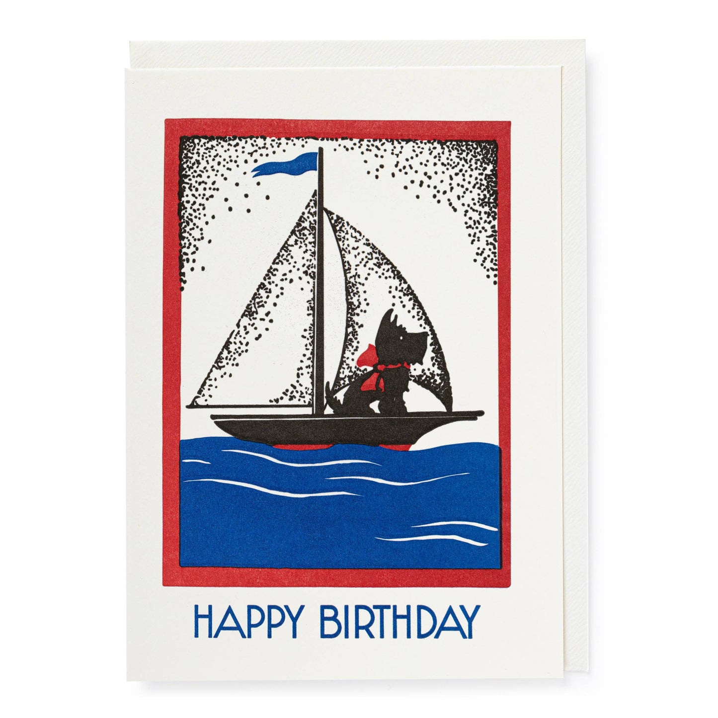 Scotty Dog Happy Birthday | Letterpress Cards | Large Cards