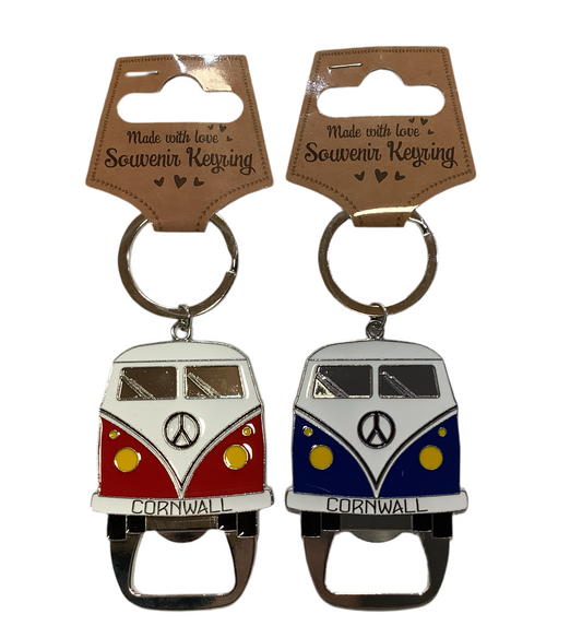 Cornwall, Surf Bus Bottle Opener Keyring