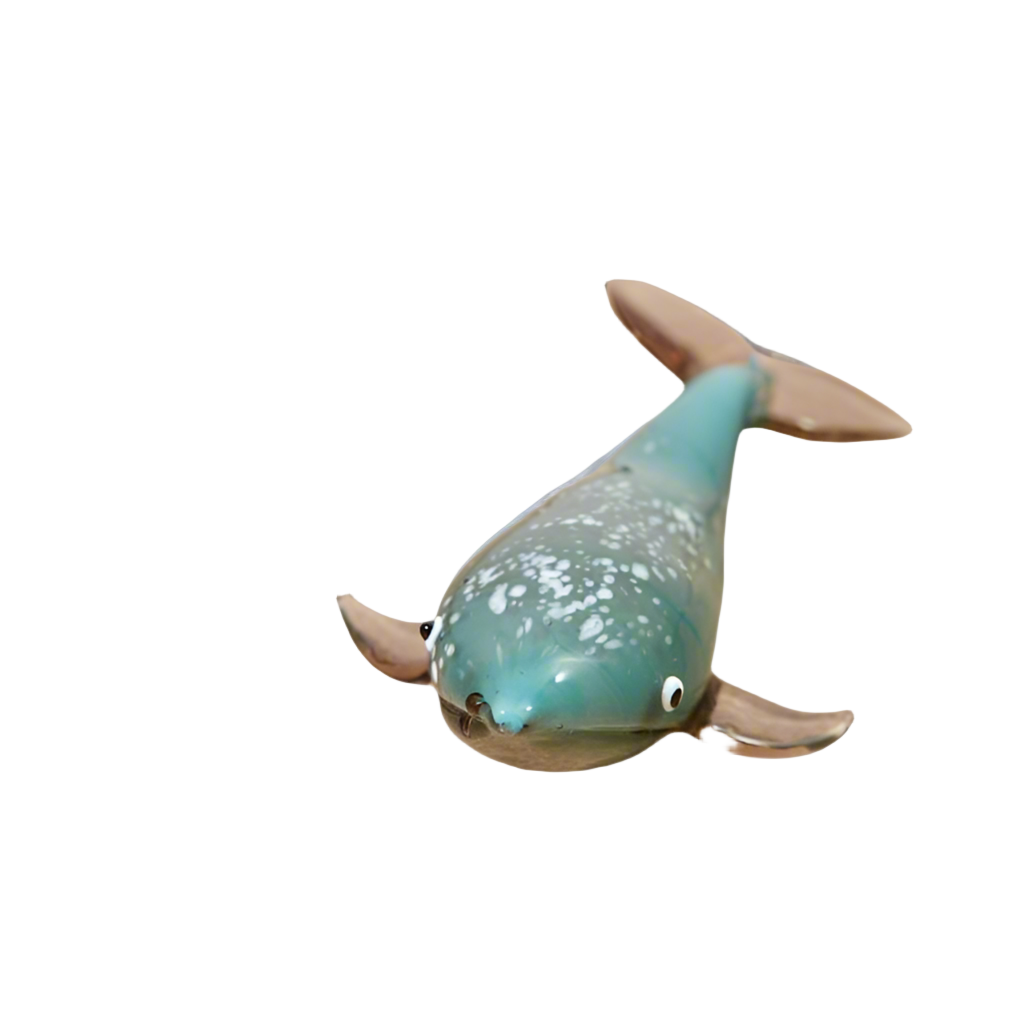 Glass Mottled Whale, 9cm