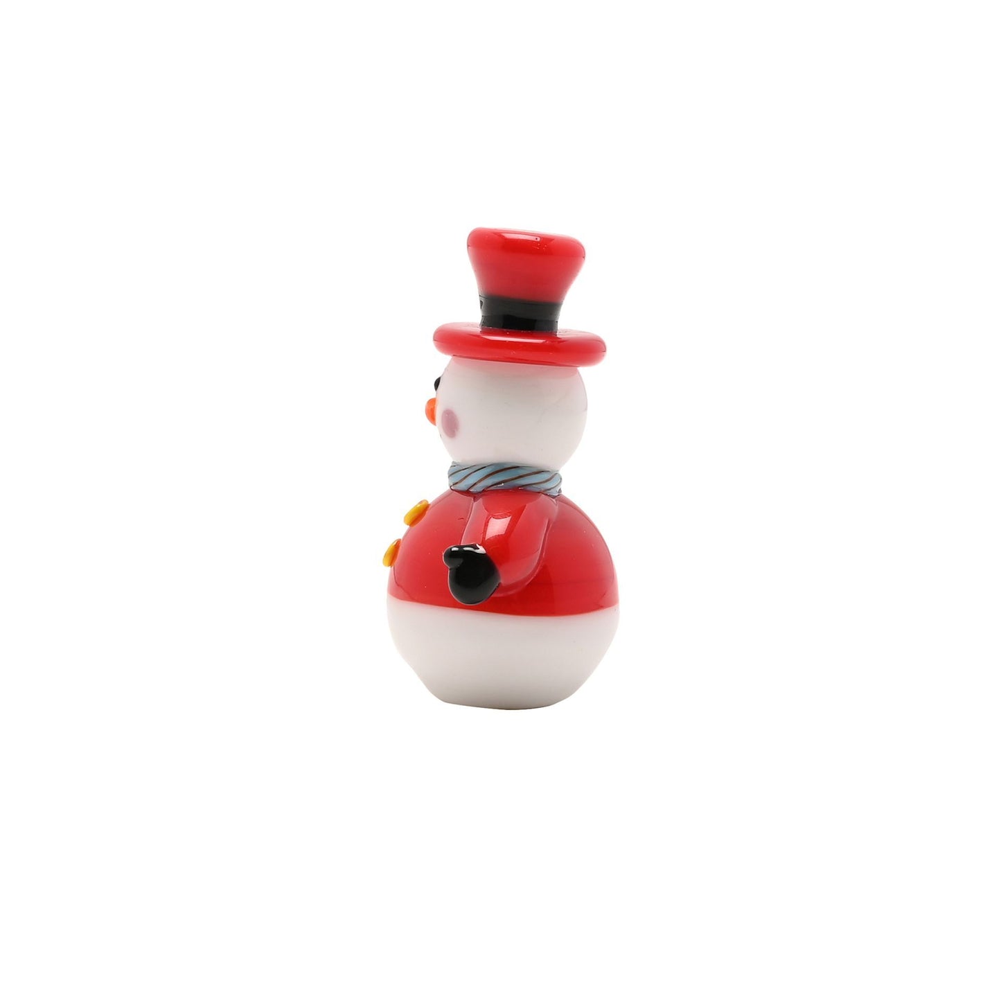 Glass Festive Miniature Snowman