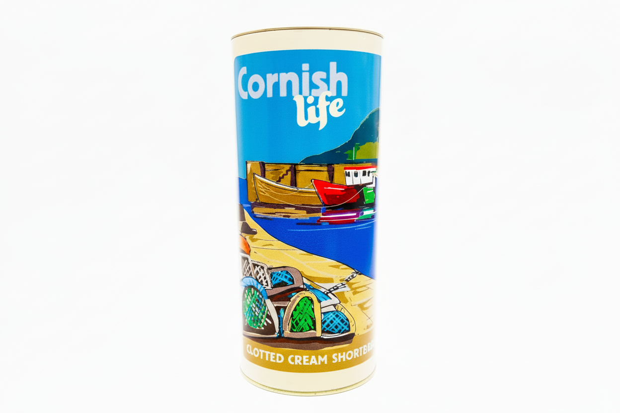 Clotted Cream Shortbread Tube - Harbourside 200g