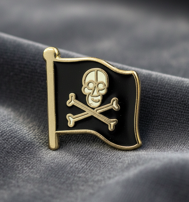 Jolly Roger Flag Badge