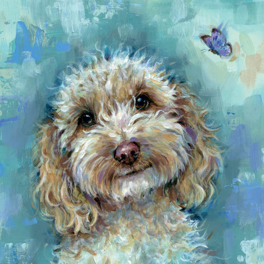 Best Friends Cockerpoo Greetings Card