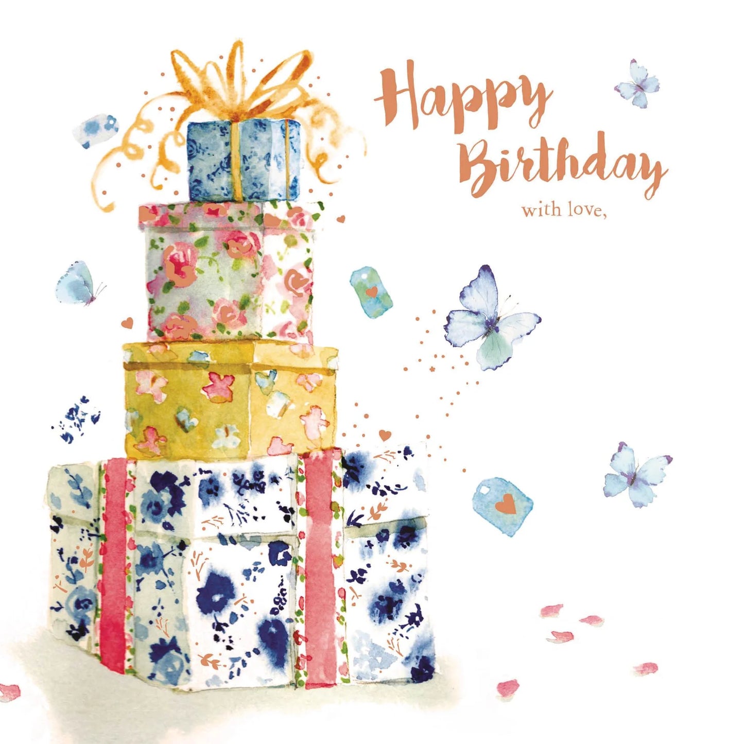 Birthday Treats Greetings Card - Present Stack