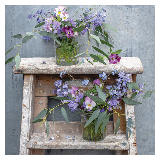 The Garden Studio Jam Jar Posies Greetings Card