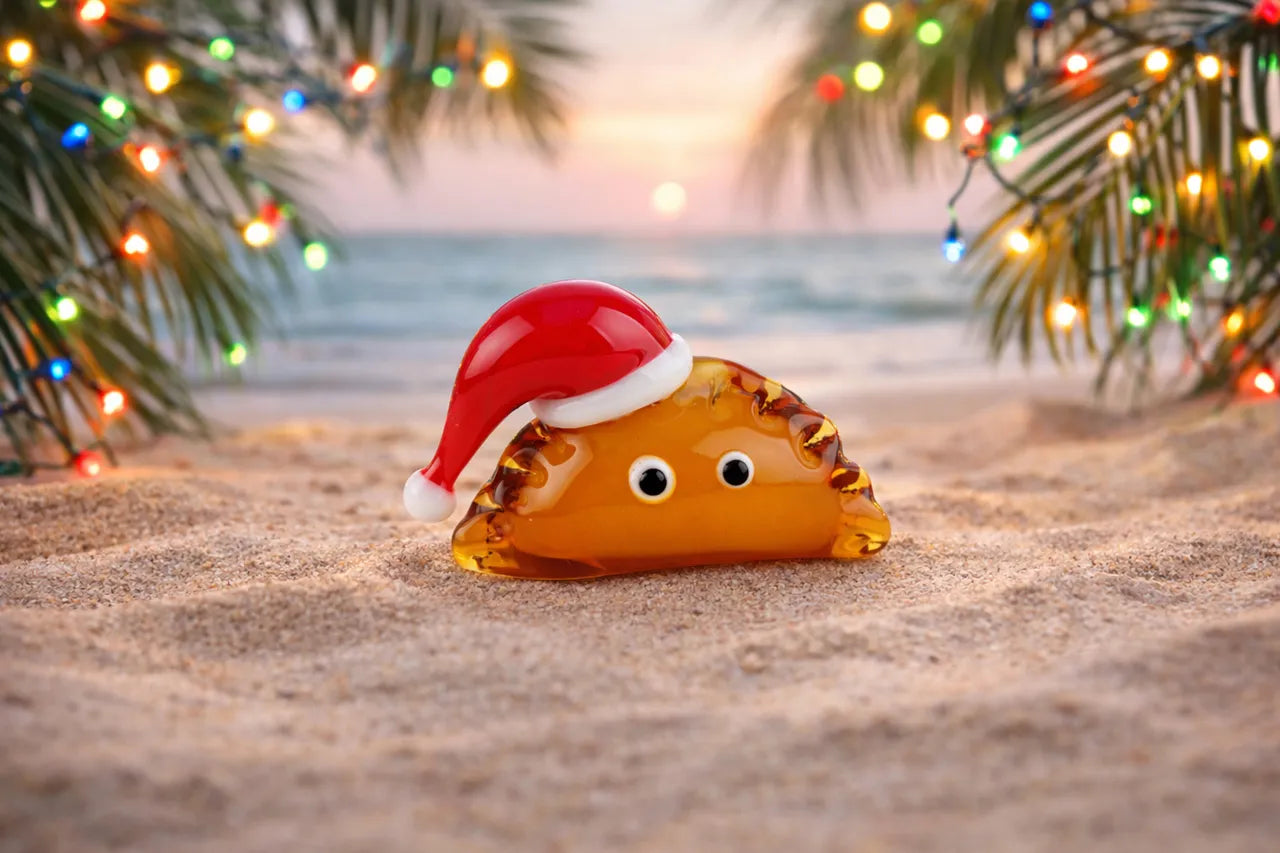 Glass Christmas Hat Pasty Figurine