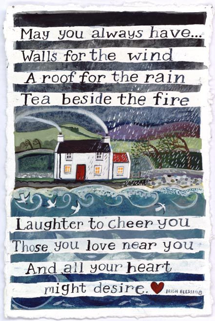 Irish Home Blessing Greetings Card