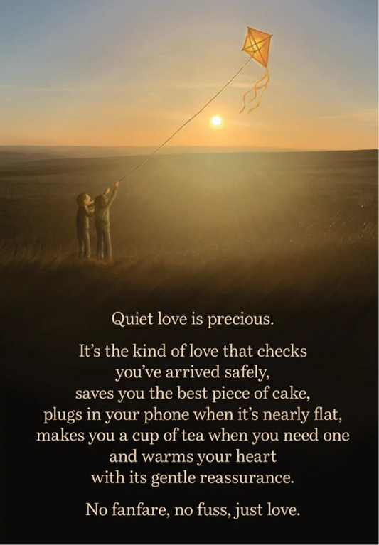 Quiet Love, Greetings Card