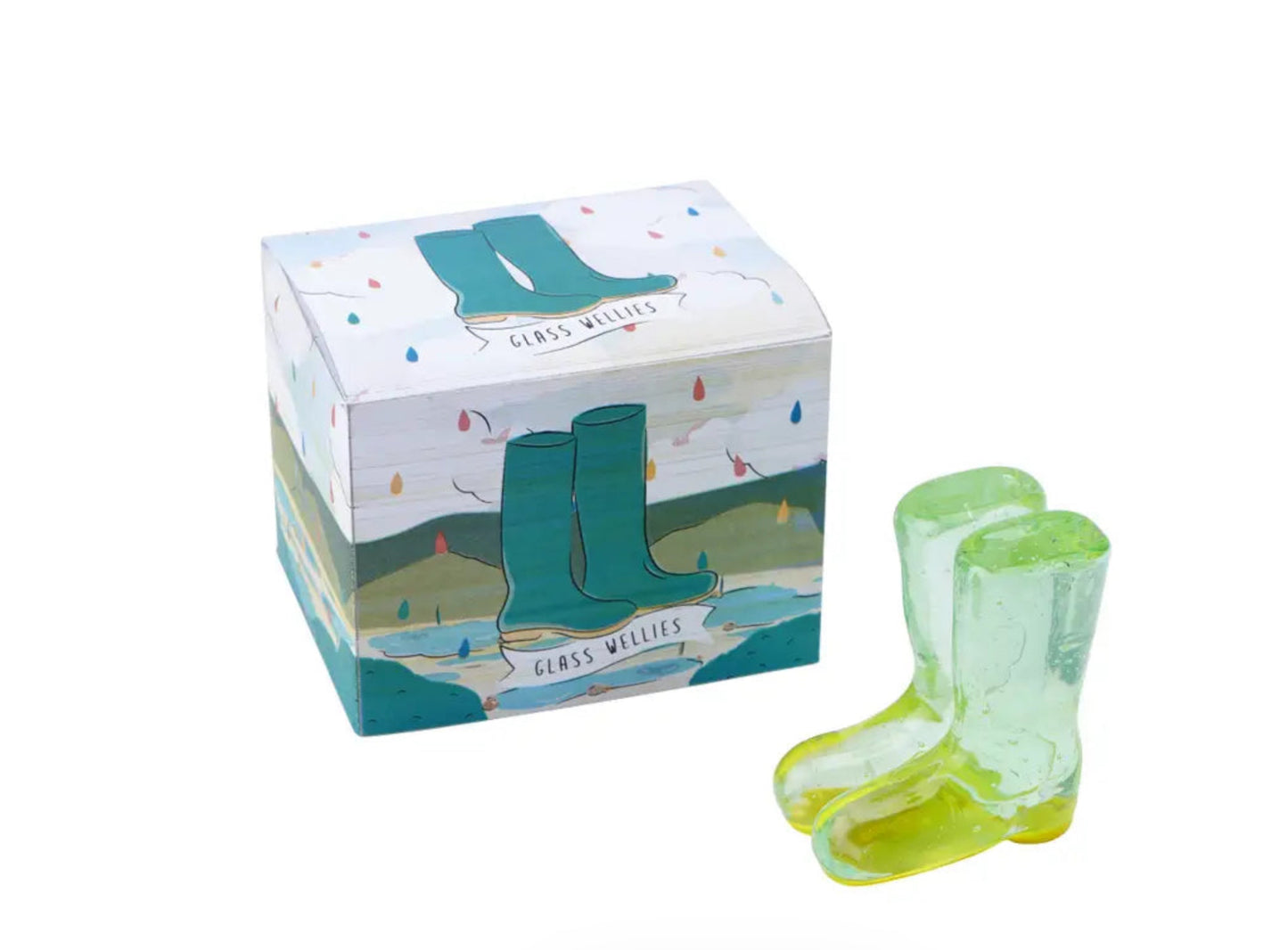 Come Rain or Shine Glass Wellies