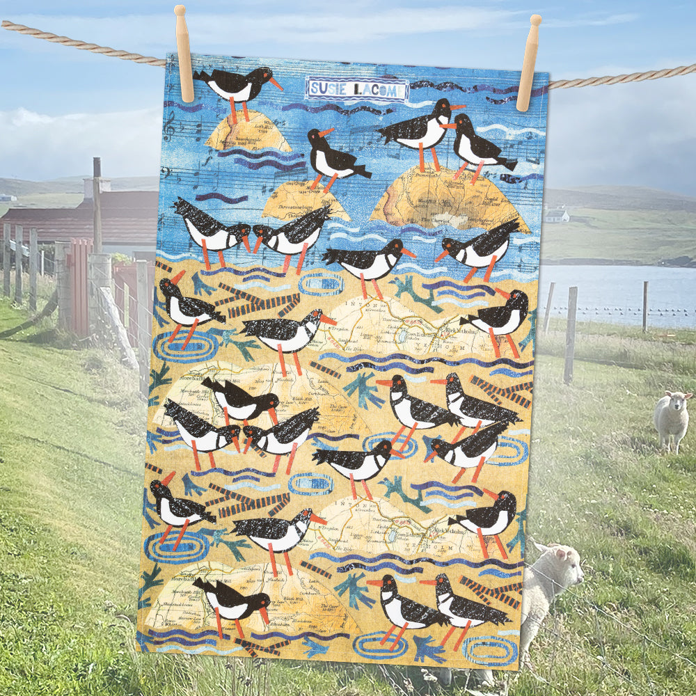 Oystercatcher Cotton Tea Towel