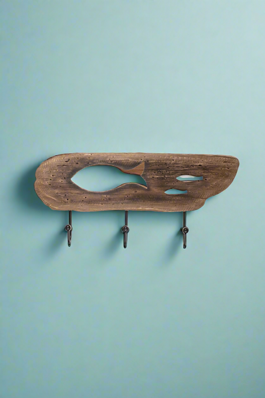 Driftwood Cut Out Fish Hooks
