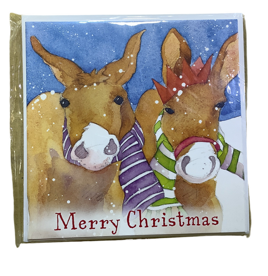 ‘Christmas Donkeys’ Christmas Card Pack