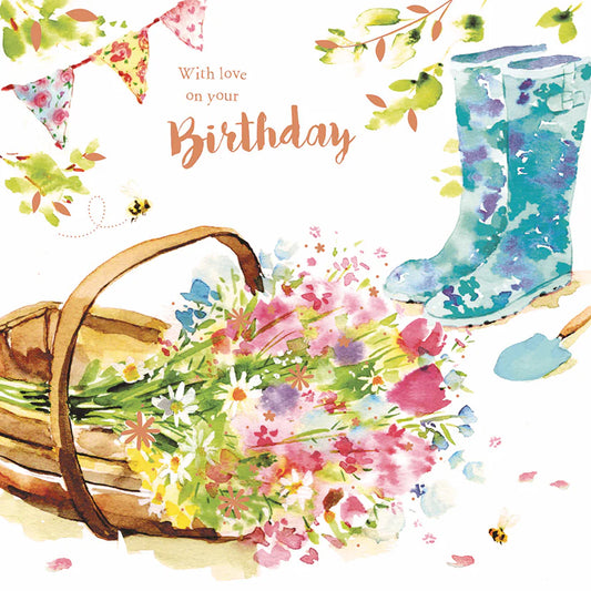 ‘Gardening’ Birthday Card