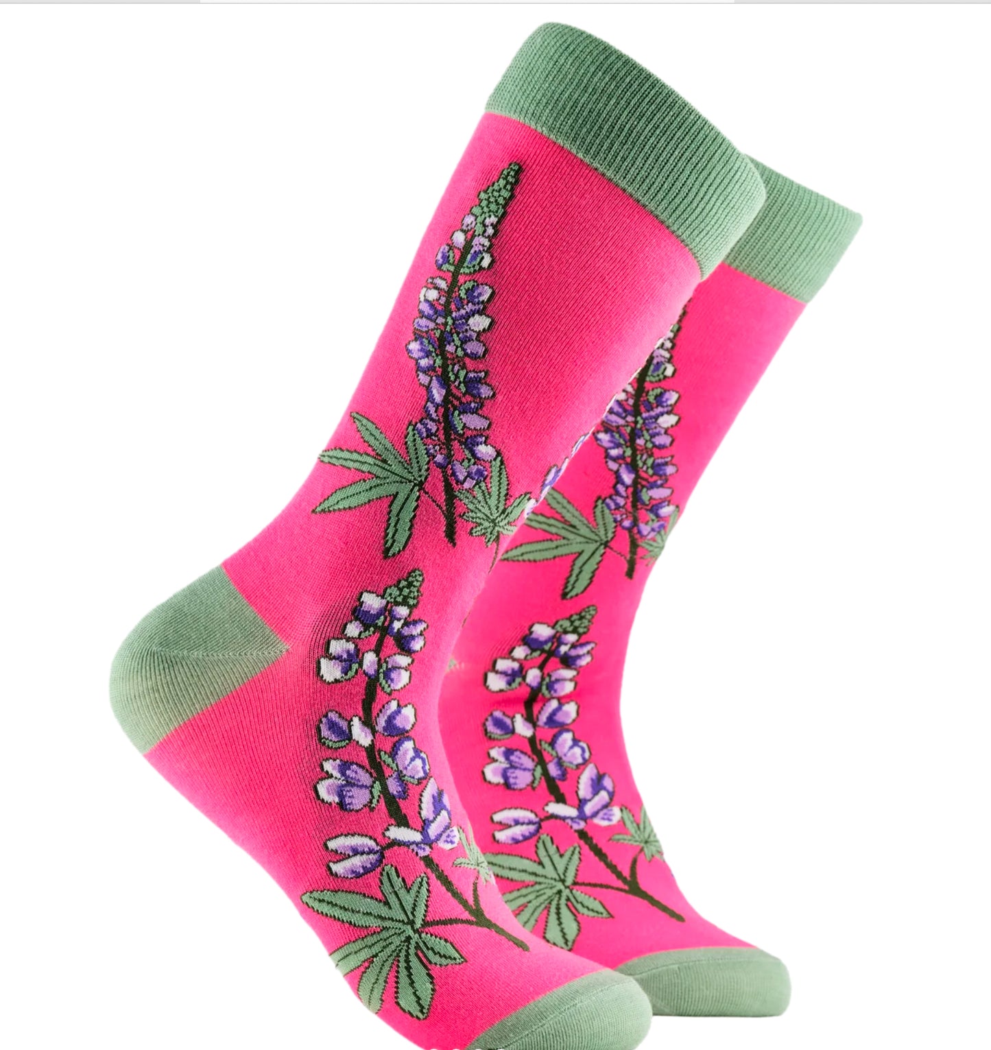 Soctopus Socks - Lupin Floral Bamboo Socks - Size 4-8