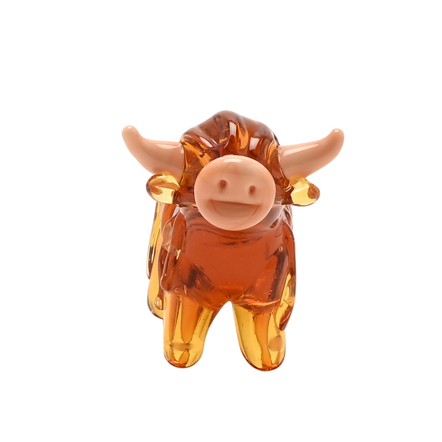 Glass Miniature Highland Cow
