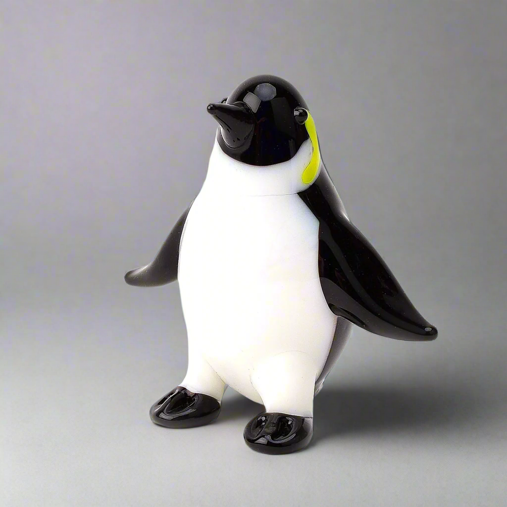 Hand Blown Miniature Glass Penguin