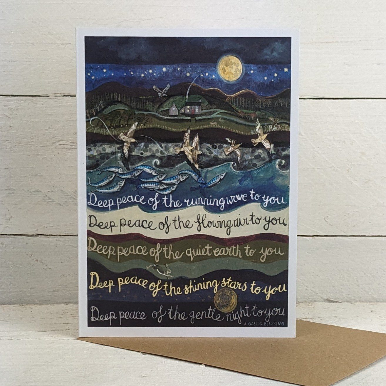 Deep Peace Greetings Card