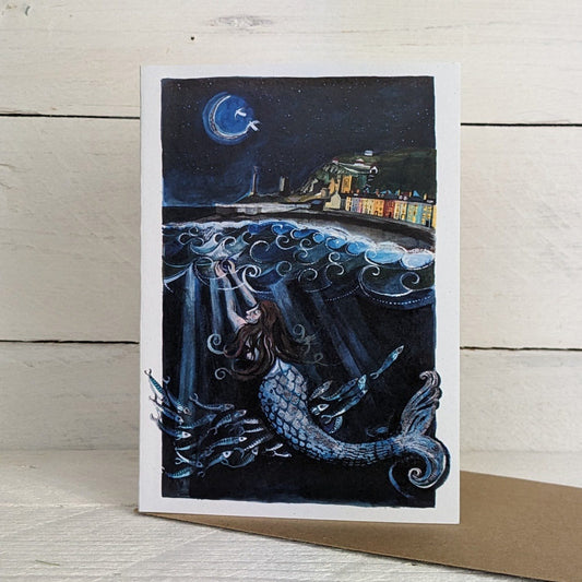 The Mermaid of South Beach Greetings Card