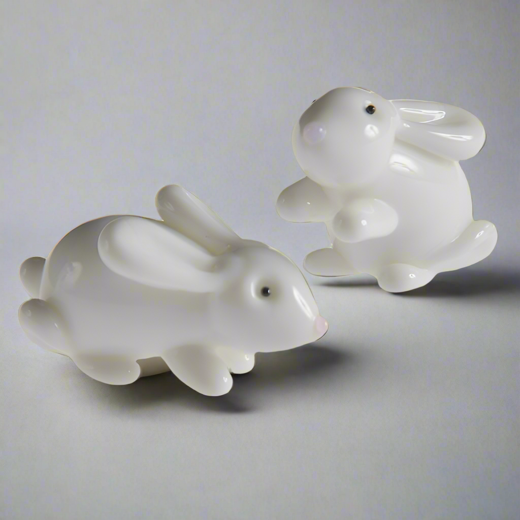 Glass White Rabbit, Sitting or Lying Down