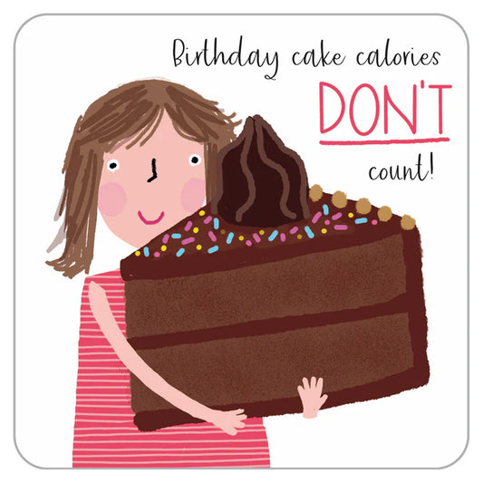 Bottoms Up Card - Birthday Calories Don’t Count