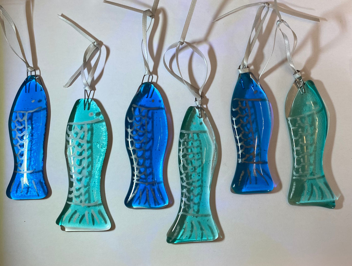 Glass Hanging Fish Decorations