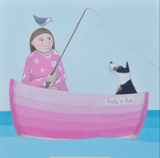 Pretty in Pink Greetings Card