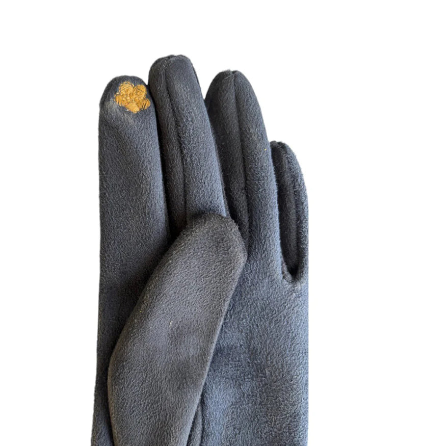 Secret Garden Embroidered Touchscreen Bee Gloves