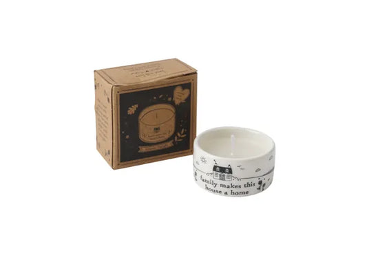 ‘Friends make this a Home’ Ceramic Tea light Holder