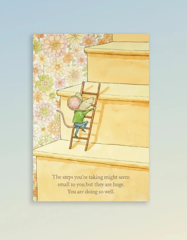 Huge Steps Greetings Card