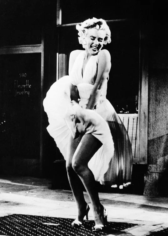 Marilyn Monroe Black & White Greetings Card