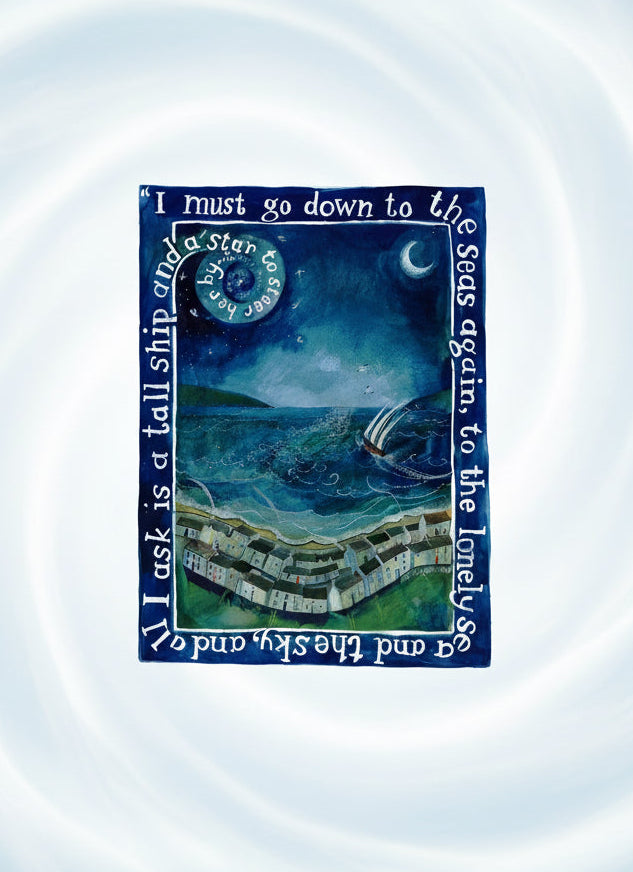 I Must go Down to the Sea Again Greetings Card