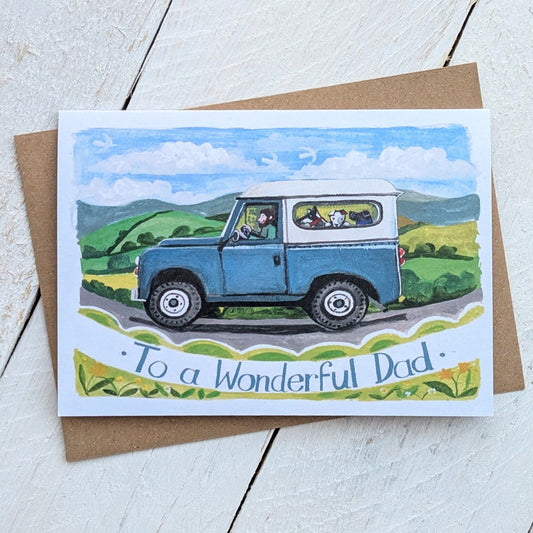 To a Wonderful Dad Greetings Card