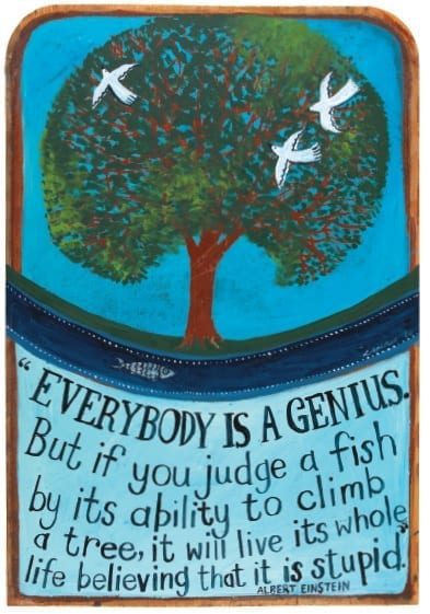 Everybody is a Genius Greetings Card
