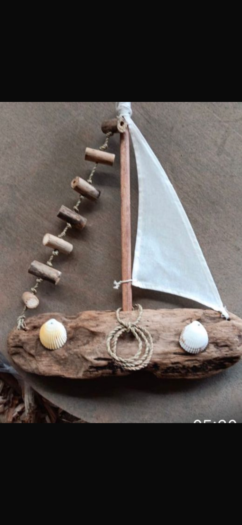 Driftwood boat