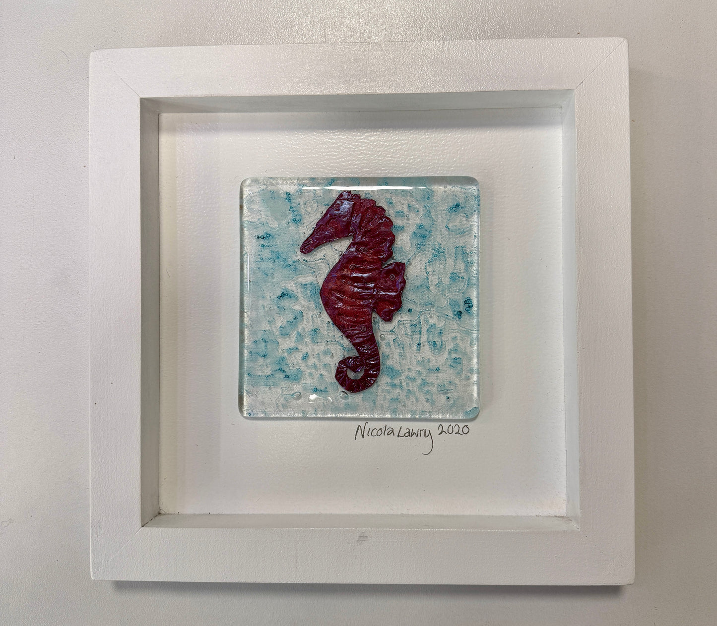 Seahorse Glass Picture