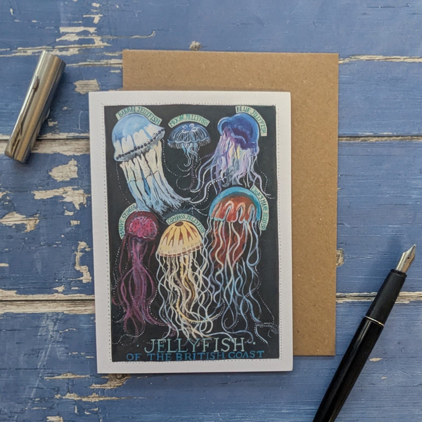 Jellyfish of the British Coast Greetings Card