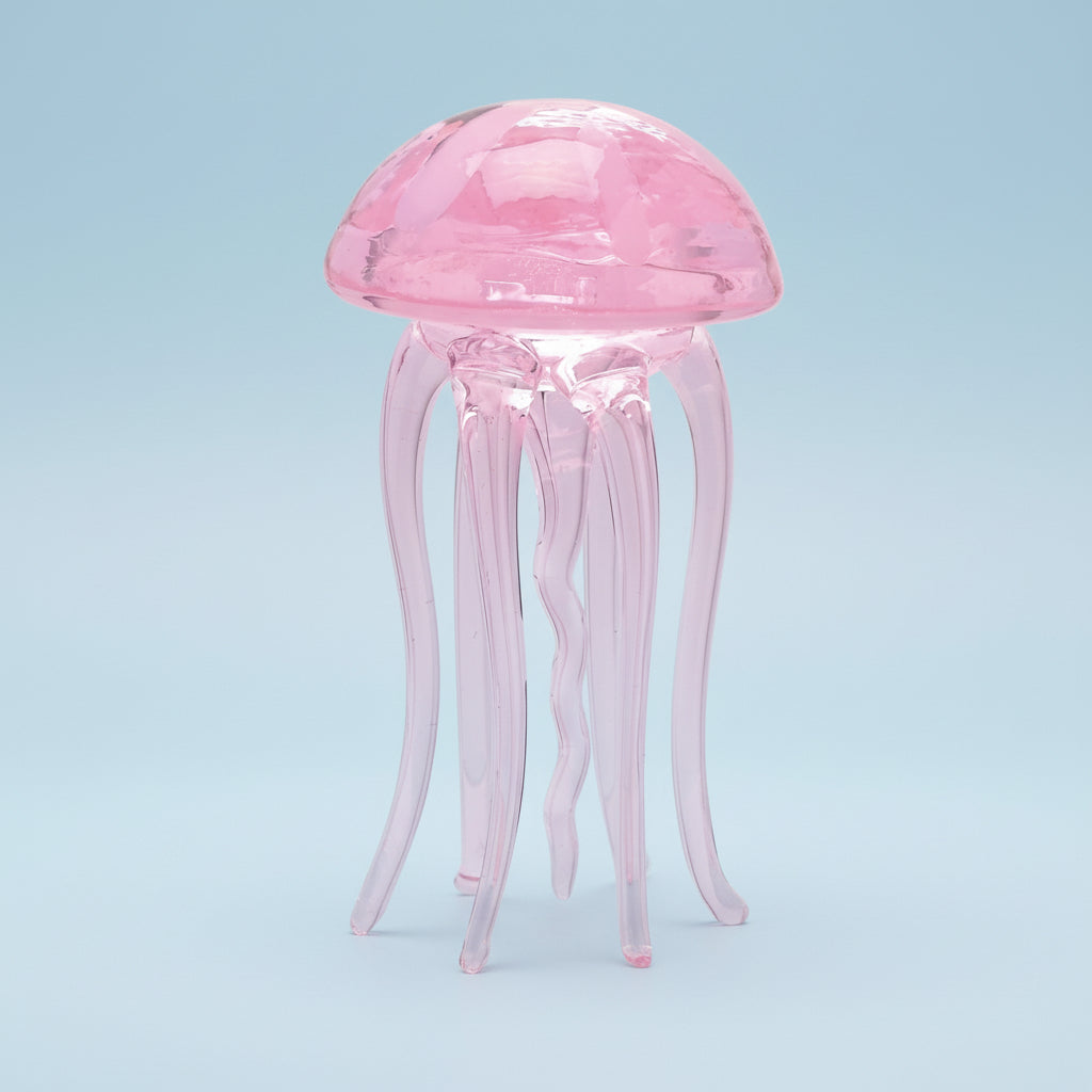Delicate Hand Blown Glass Jelly Fish