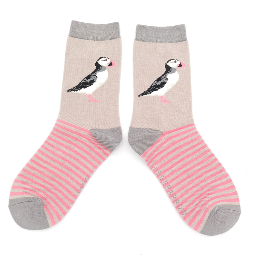 Puffin Socks, Size 4-7, (Euro 37-42)