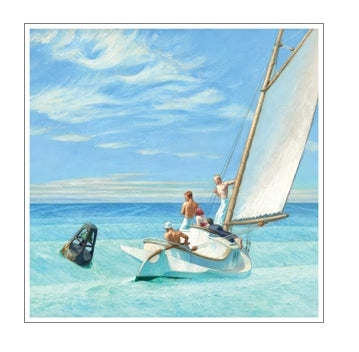 Edward Hopper Ground Swell Greetings Card