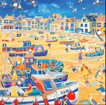 John Dyer Boats & Ropes St Ives Greetings Card