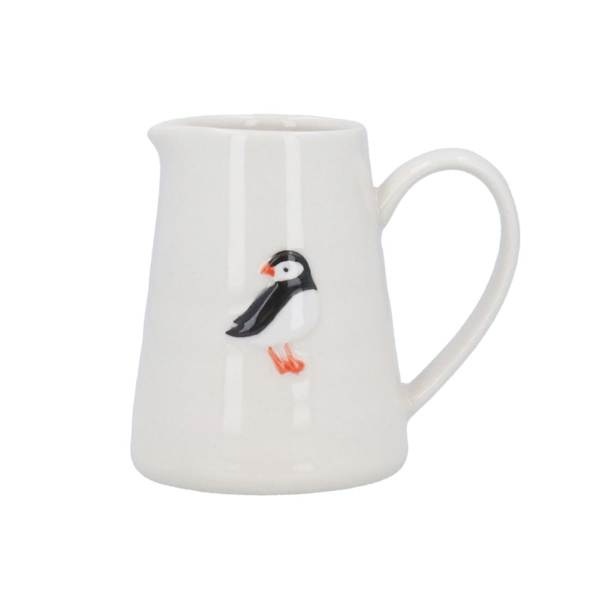 Mini Puffin Stoneware Jug