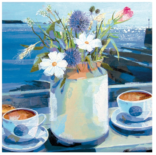 Claire Henley Glimpse of Gull Rock Greetings Card