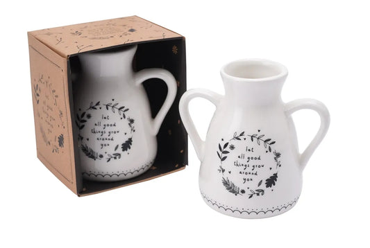 Let all good..... Sentiment Flower Bud Vase