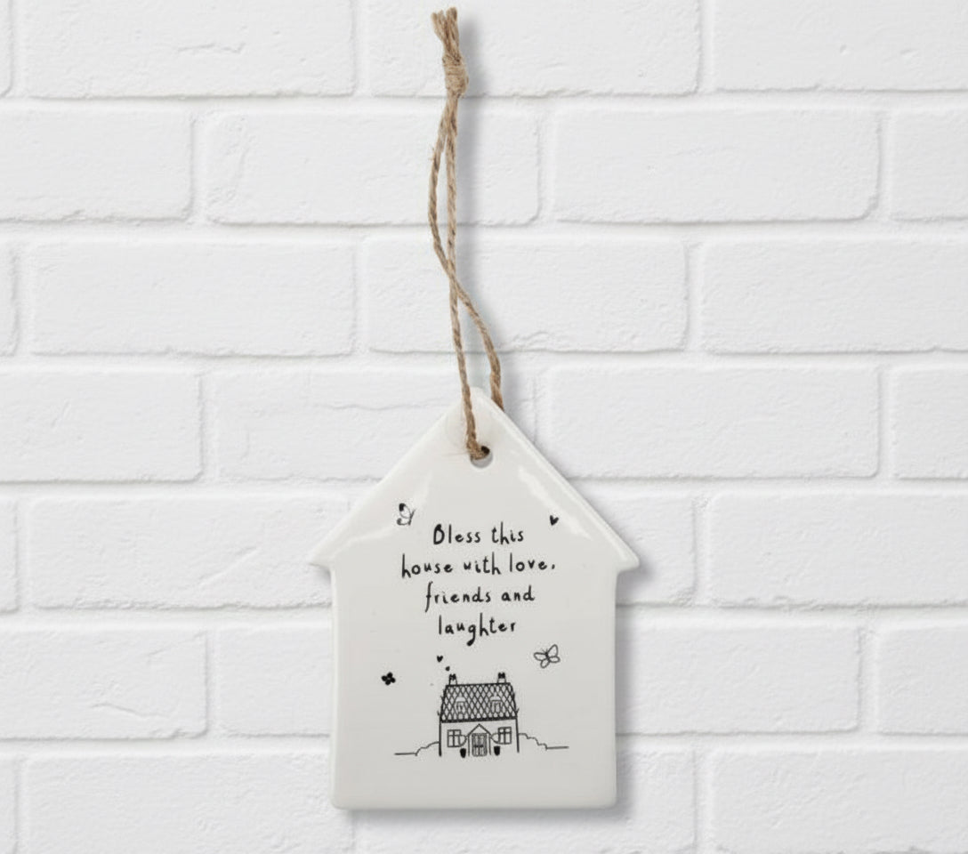 Send with Love ‘Bless this house with love...’ Ceramic House