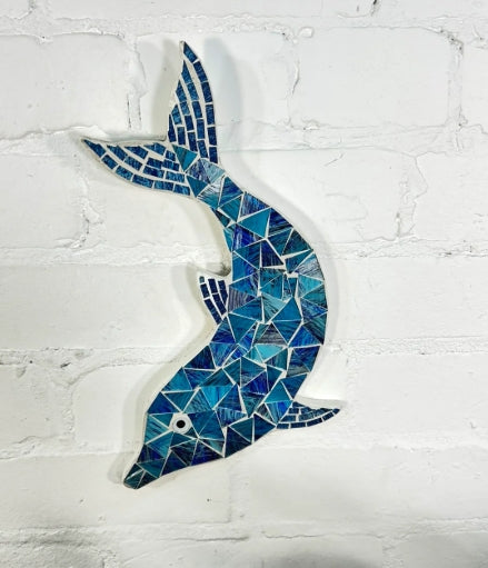Mosaic Dolphin, Wall Hanging